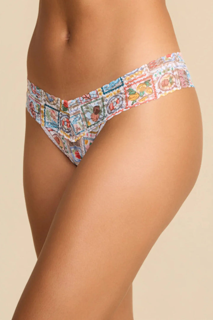 Printed Low Rise Thong