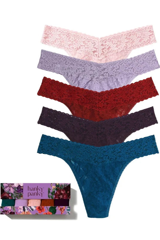 Perennial - 5 Pack: Original Rise Thong