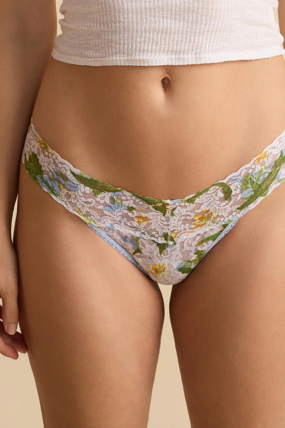 Printed Low Rise Thong