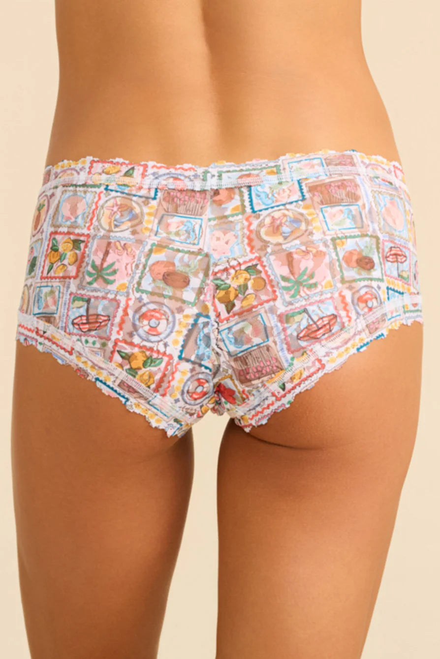Printed Signature Lace Boyshort