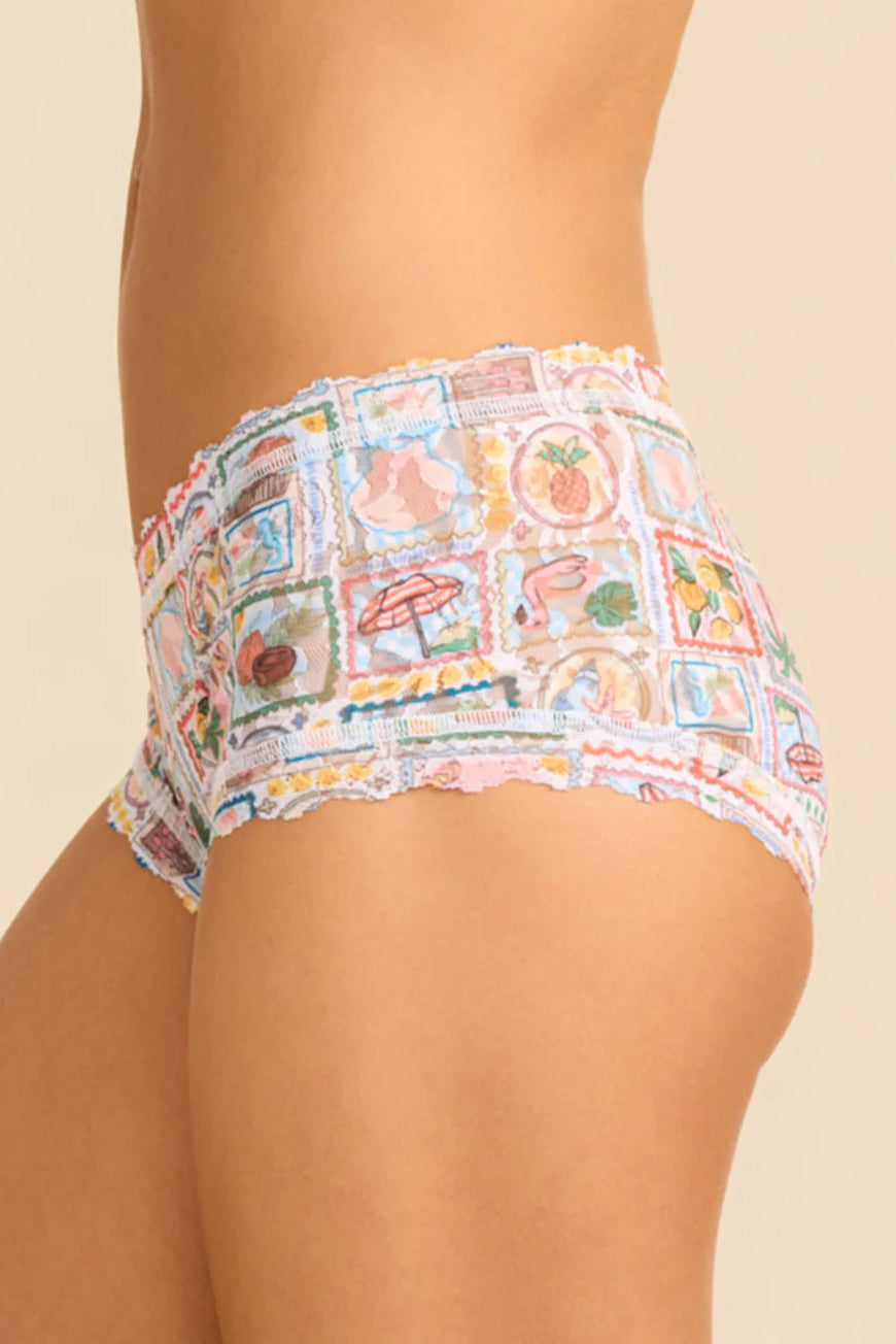 Printed Signature Lace Boyshort