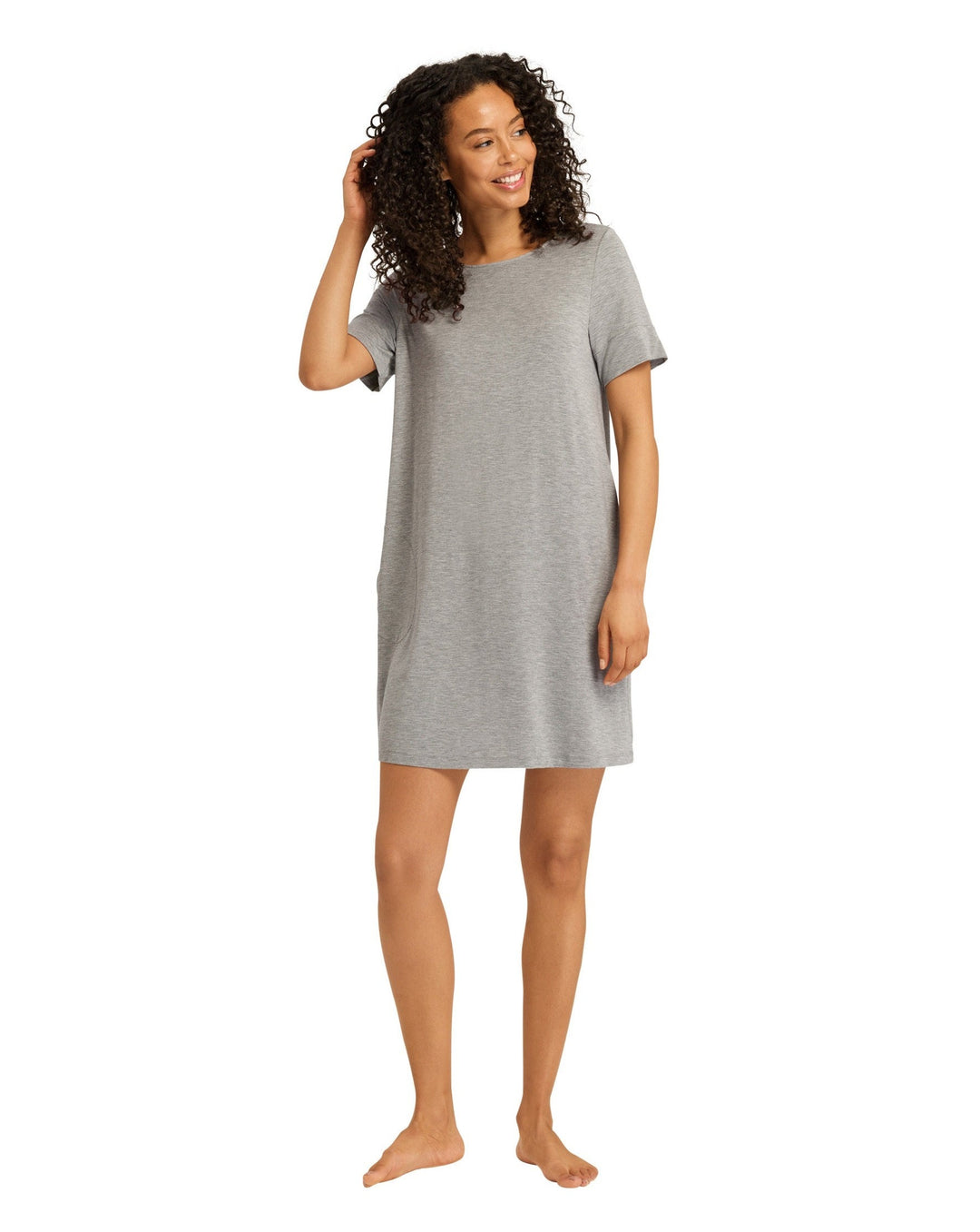 Natural Elegance Short Sleeve Nightdress - Beestung Lingerie