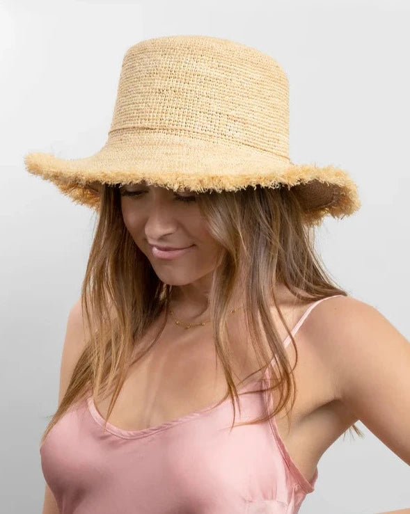 Packable Raffia Bucket Hat