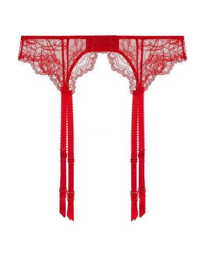 Anais Suspender Belt: Scarlet