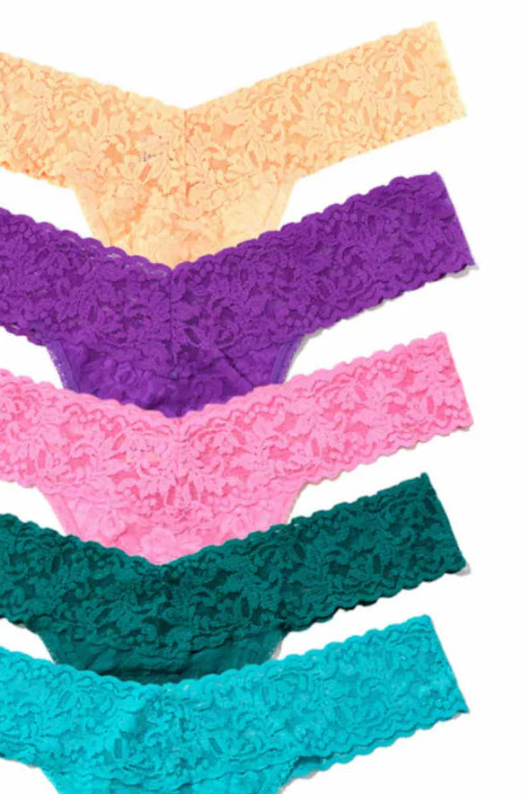 Garden Party - 5 Pack: Low Rise Thong
