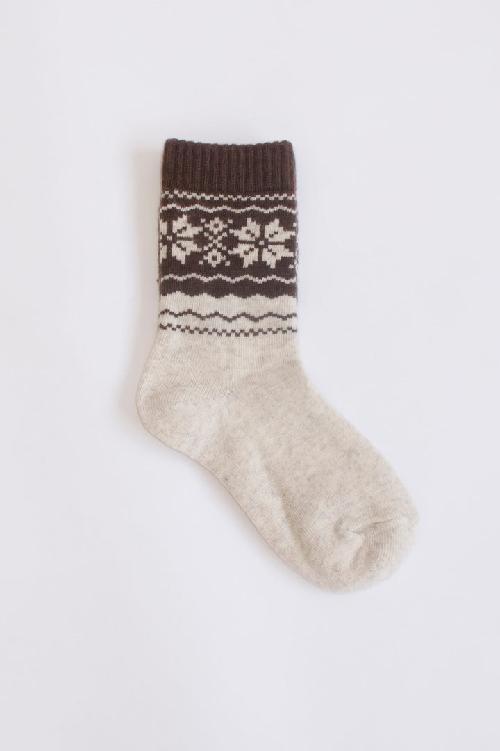 Cozy Fair Isle Printed Socks