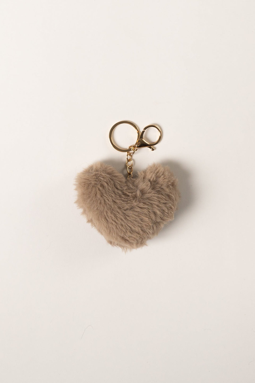 Faux Fur Heart Charm