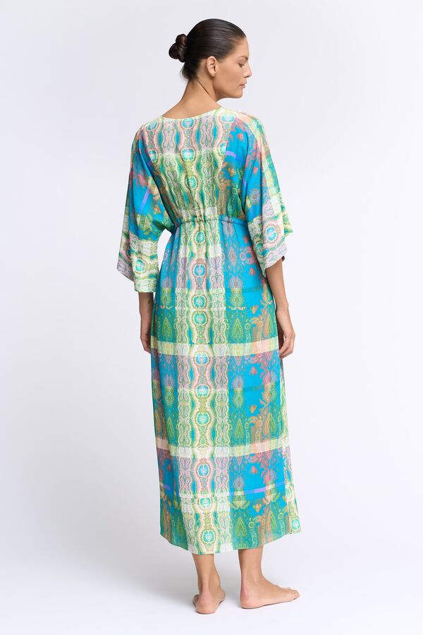 Jacquard Blue Tapestry Dress