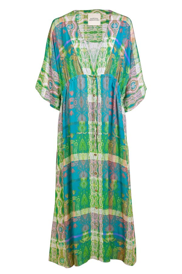 Jacquard Blue Tapestry Dress