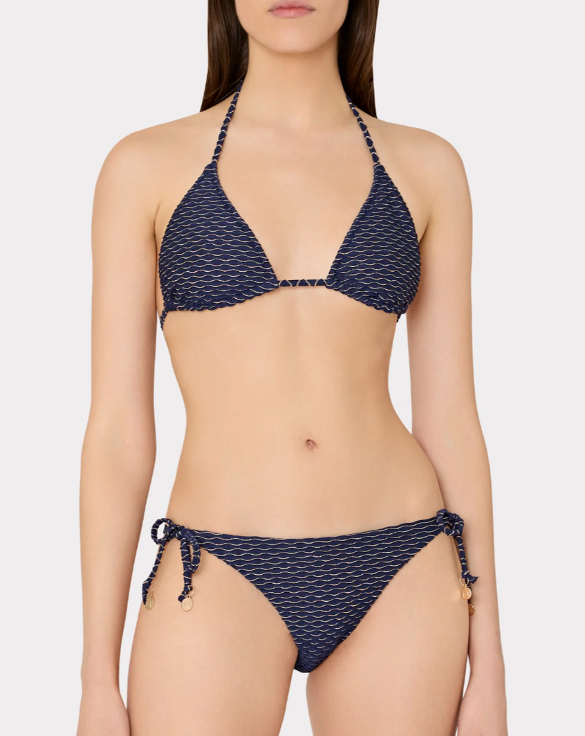 Textured Waves Bikini Set - Beestung Lingerie