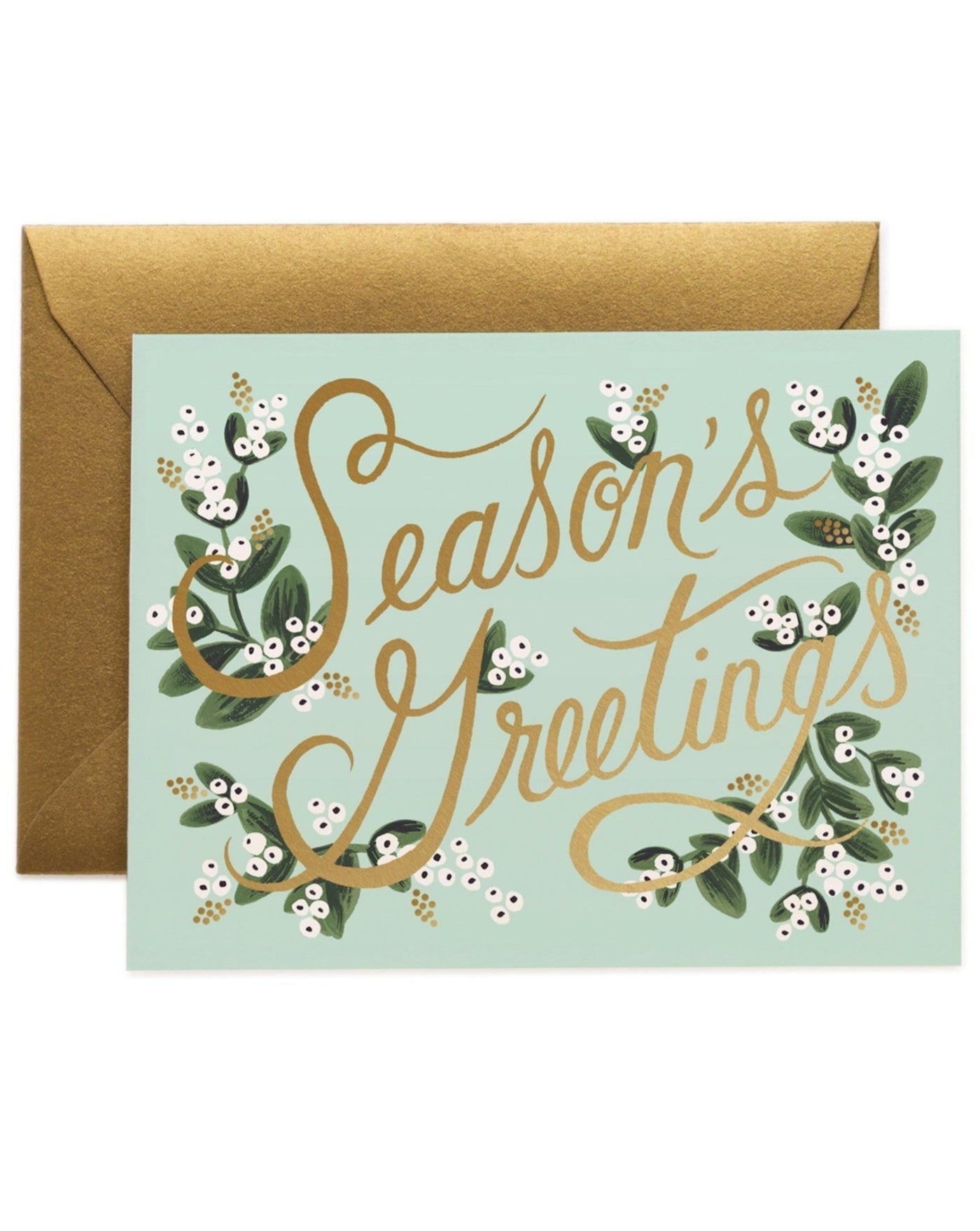 Mistletoe Season's Greetings Card