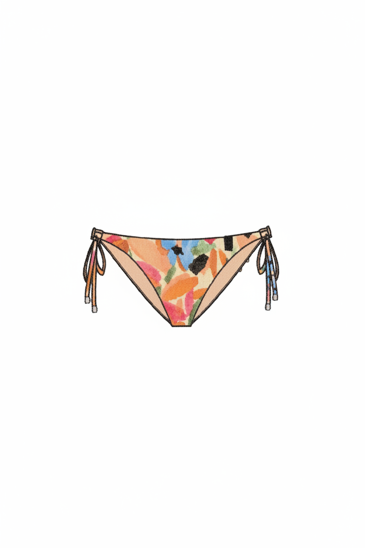 Multicolor Floral Bikini Bottom