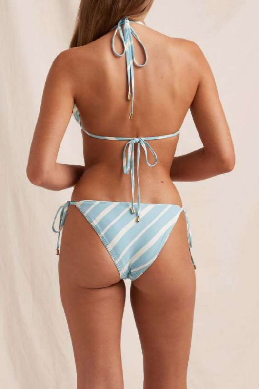 Piped Essential String Bikini Set