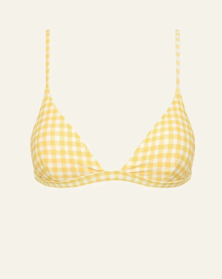 Pineapple Weekend Triangle Bikini Top