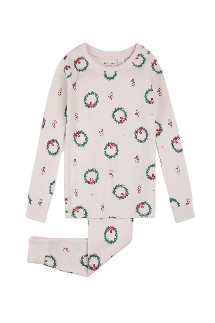 Deck The Halls Print Kids Pajamas