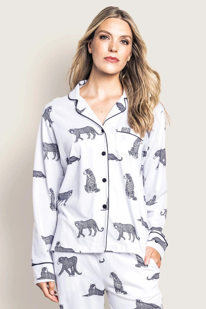 Pima Pajama Set: Panthère de Paris