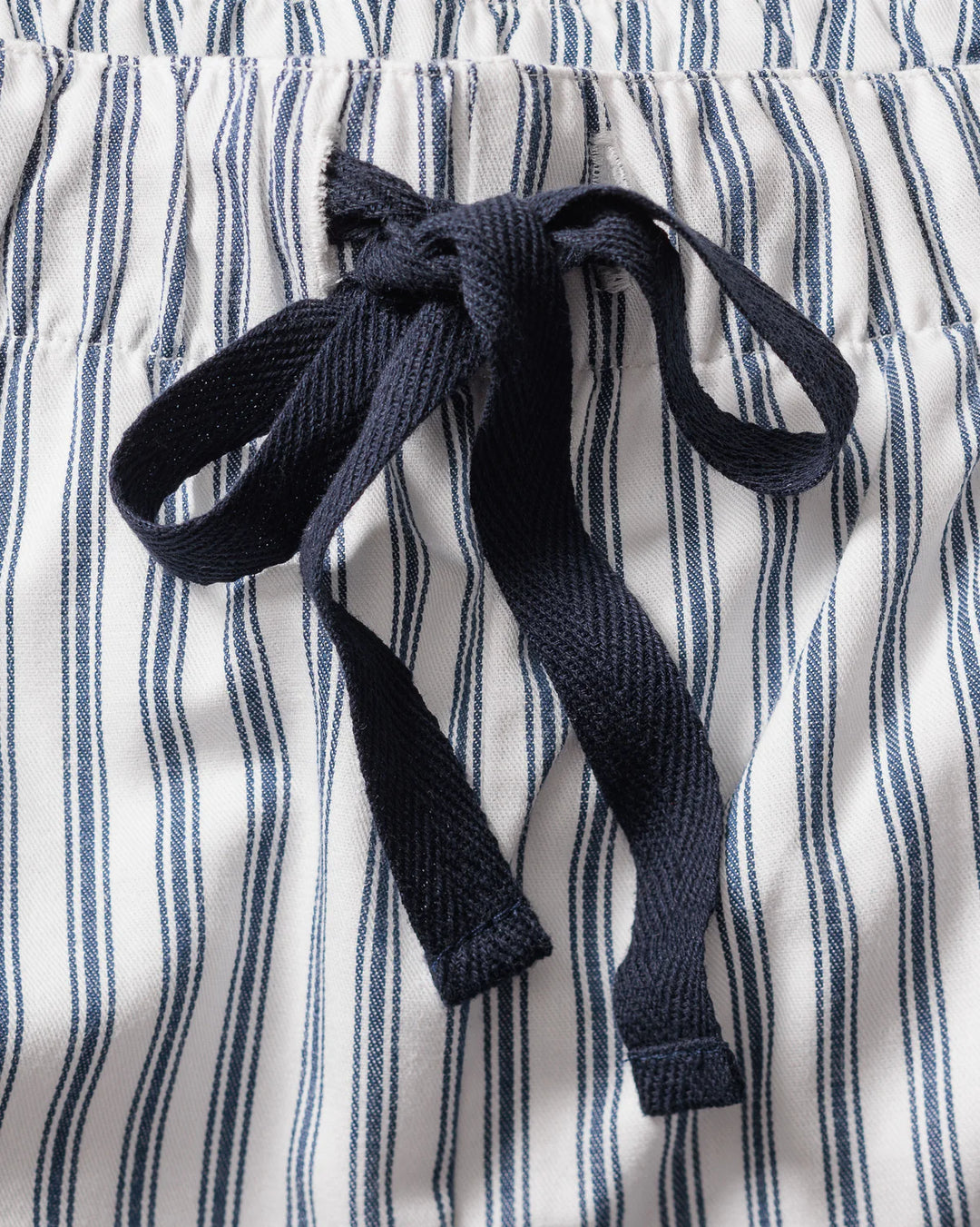 Navy French Ticking Twill Pajama Set