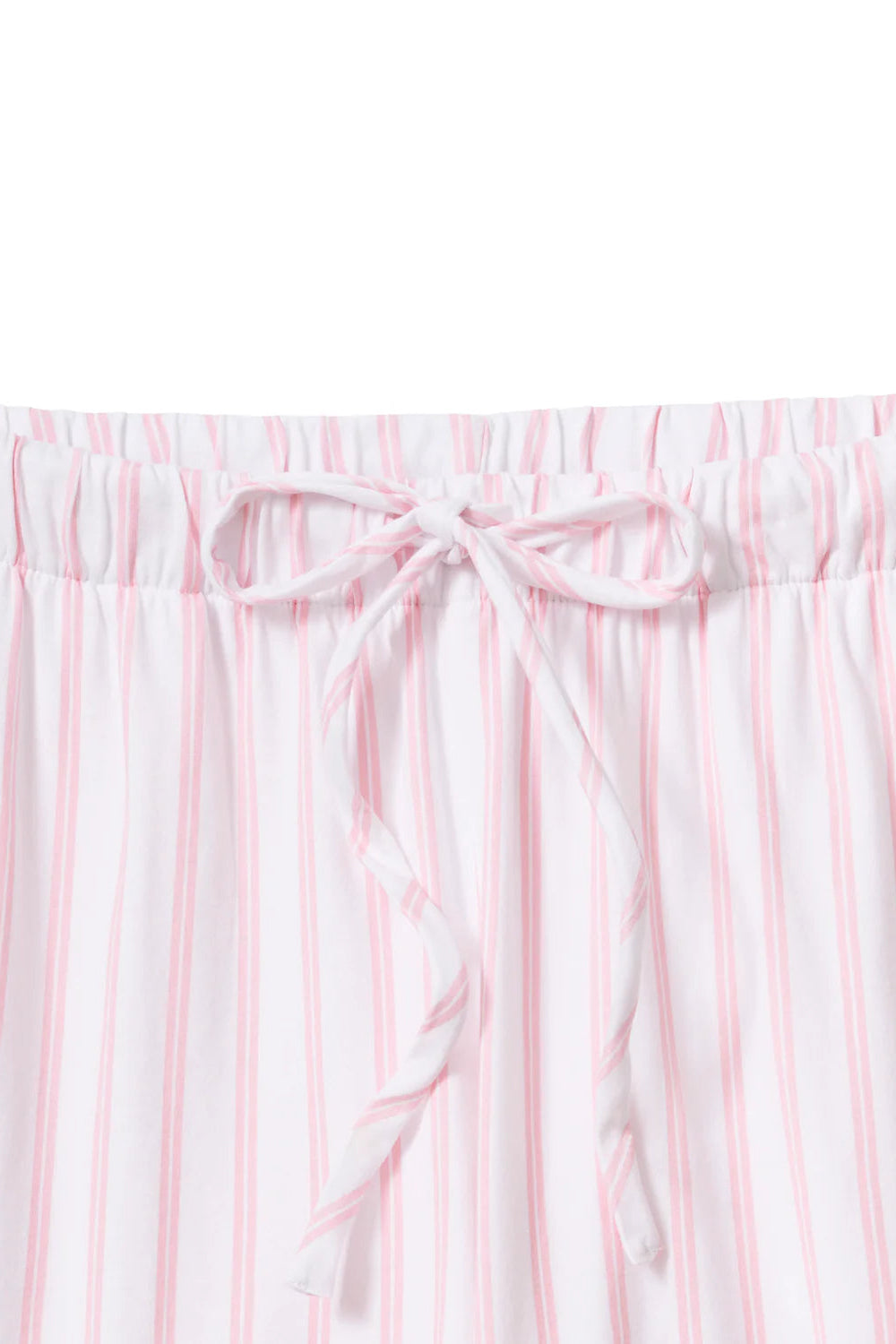 The Olivia Wide Leg Pima Pajama Set in Pink Stripe