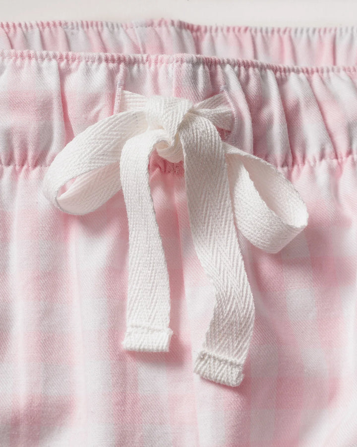 Pink Gingham Twill Pajama Set - Beestung Lingerie