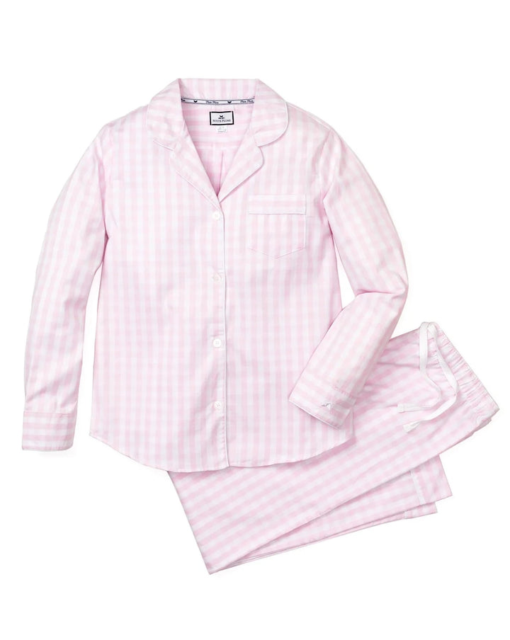 Pink Gingham Twill Pajama Set - Beestung Lingerie