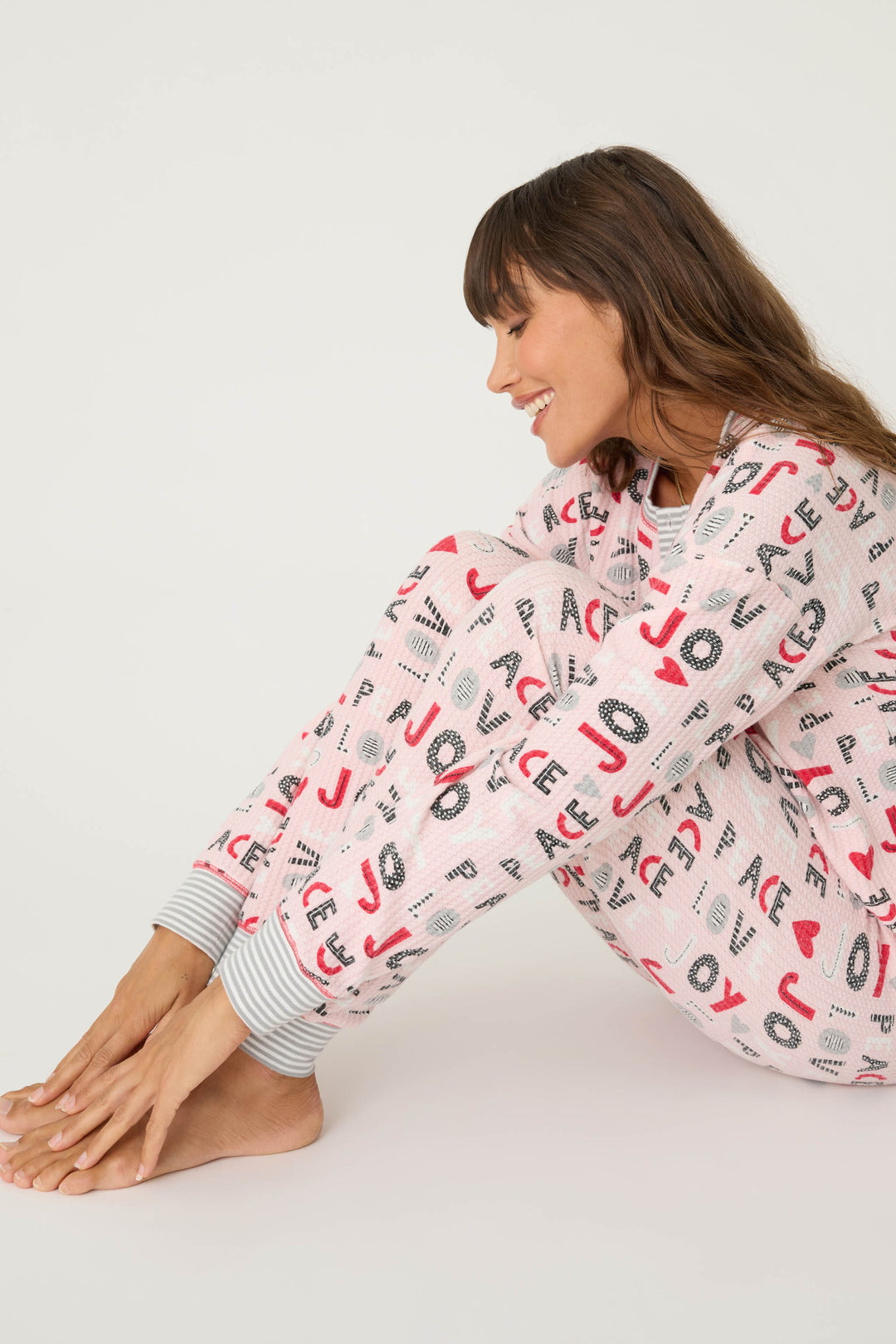 Ski Jammie PJ Set: Blush