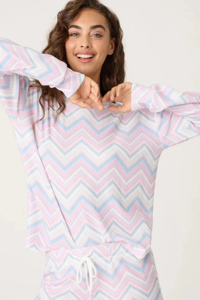 Mountain Bound Chevron PJ Set