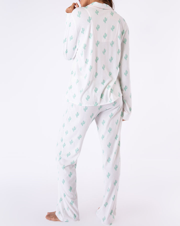 Playful Prints Ivory Cactus PJ Set - Beestung Lingerie