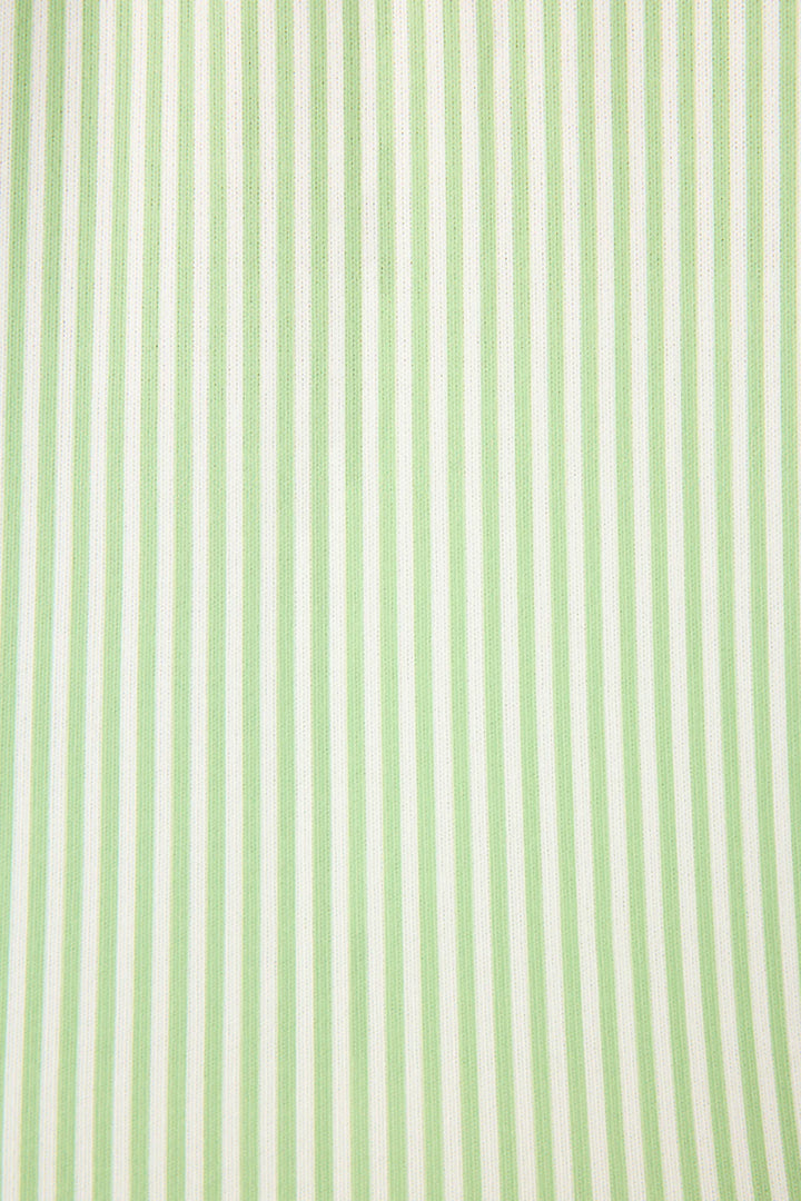 Green and white striped pattern