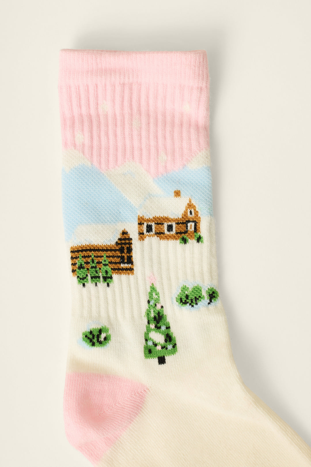 Ribbed Crew Socks