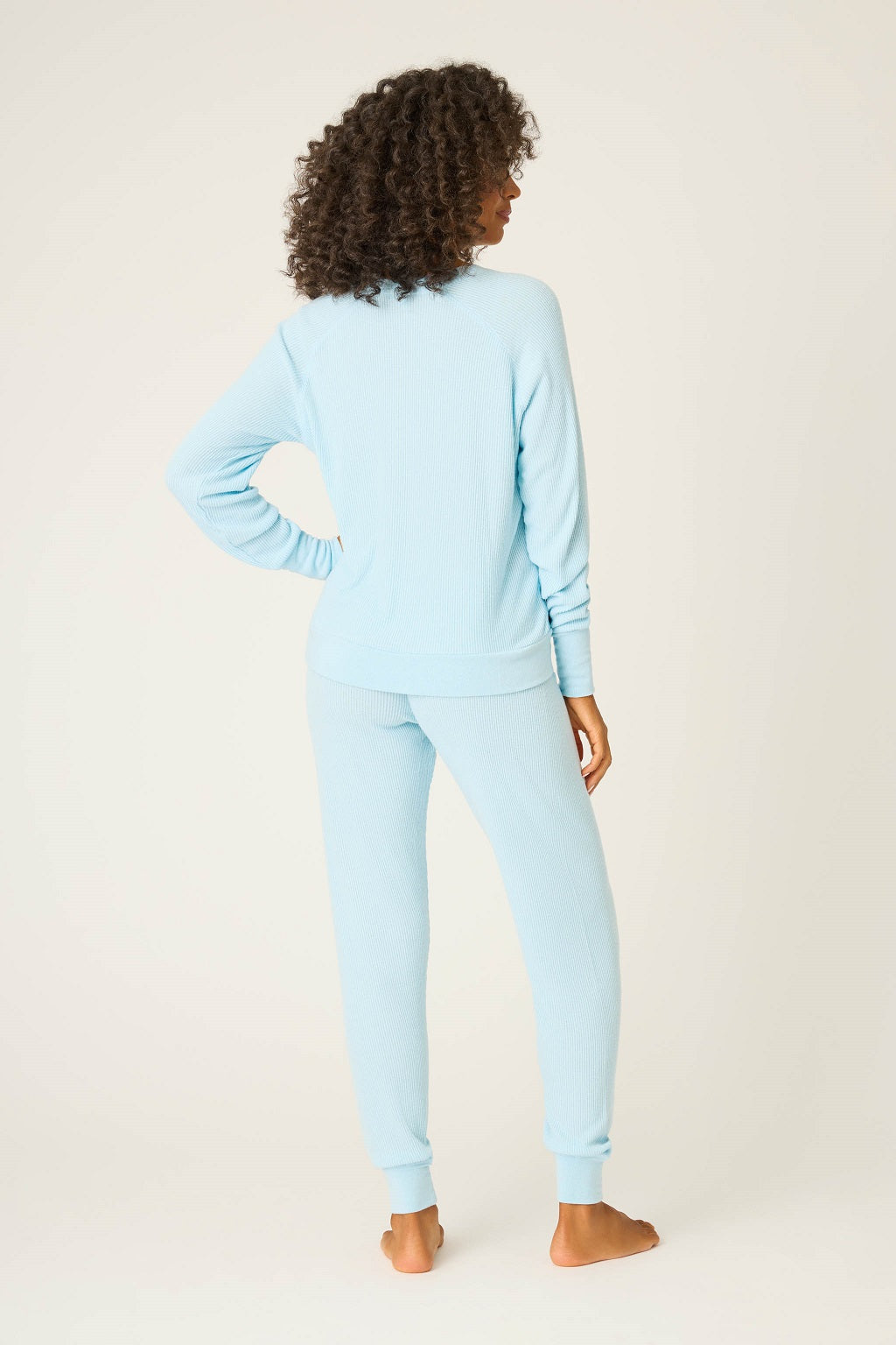 Textured Essentials Long PJ Set