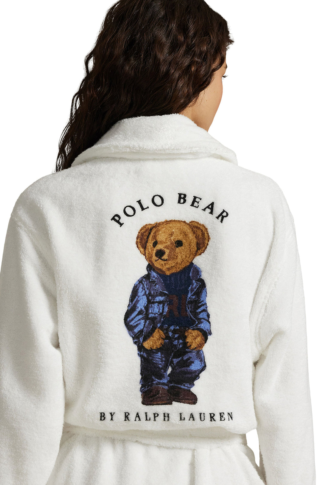 Iconic Bear Printed Back Robe