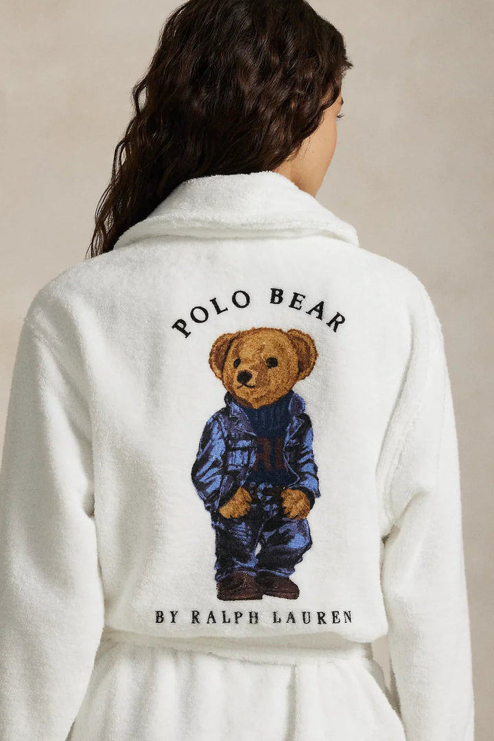 Iconic Bear Printed Back Robe