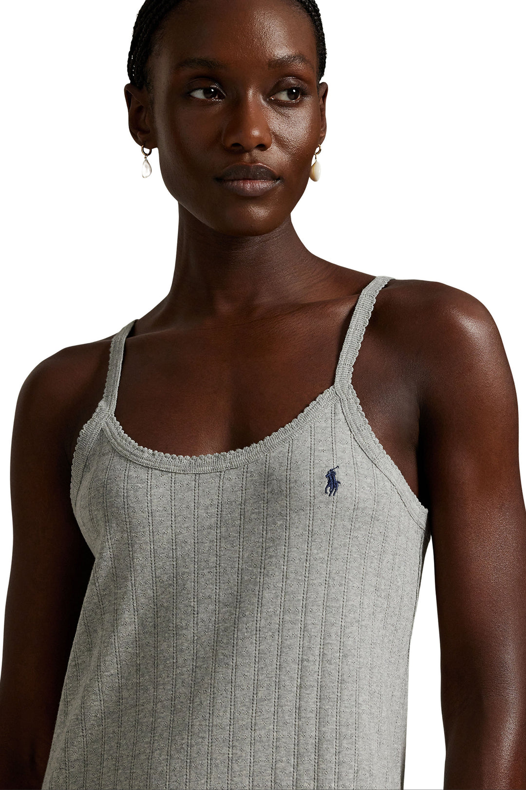 Polo Pointelle Cami Slip