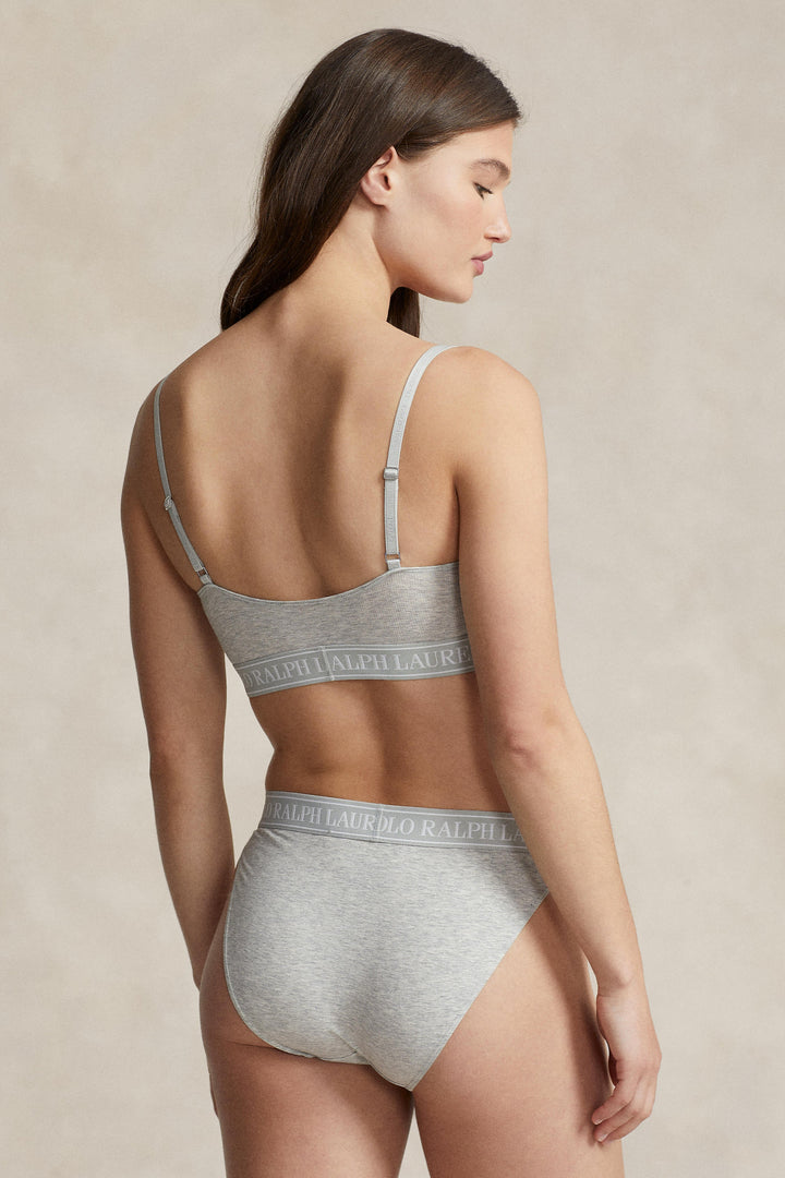 Repeat-Logo Scoop Bralette