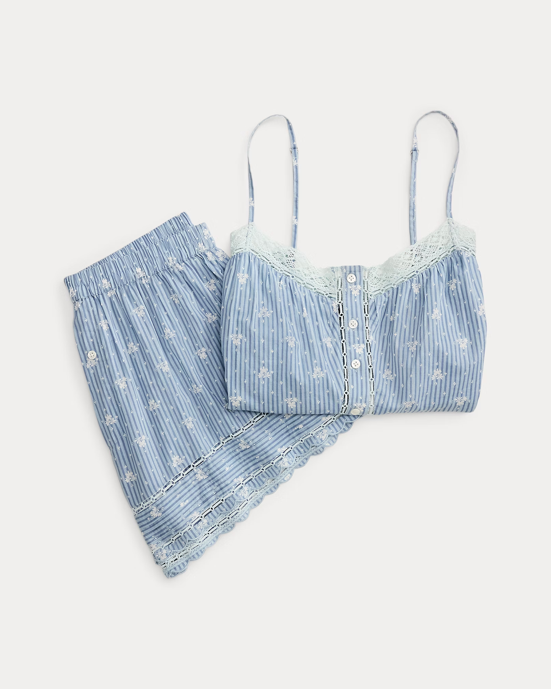 Vintage Pretty Voile Cami & Short Set