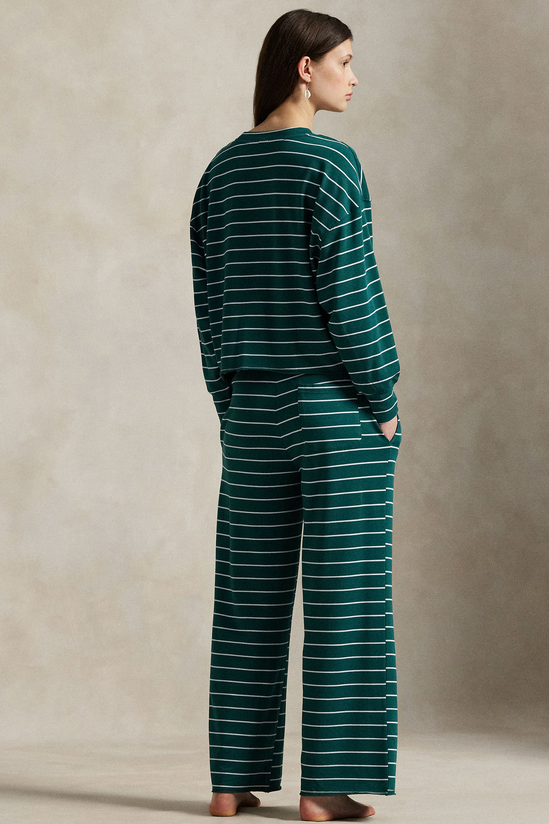 Club Terry Crew & Wide Leg Pant Set