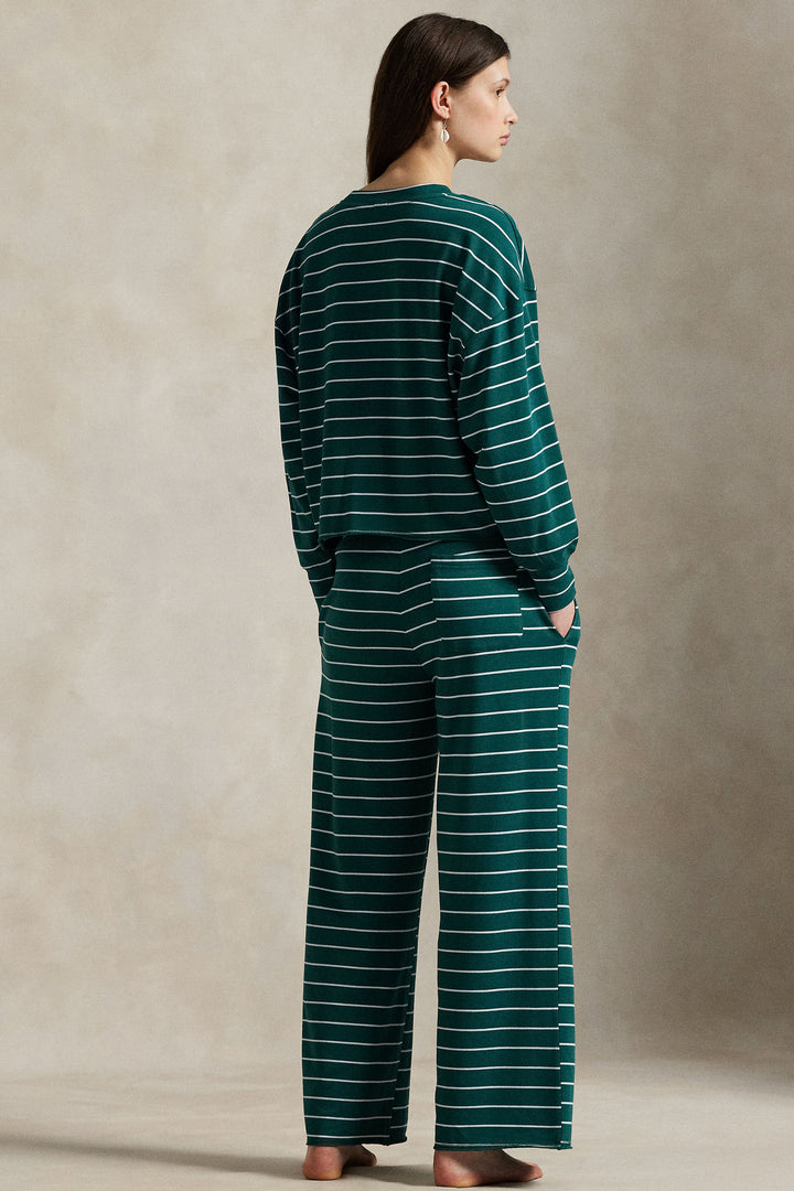 Club Terry Crew & Wide Leg Pant Set