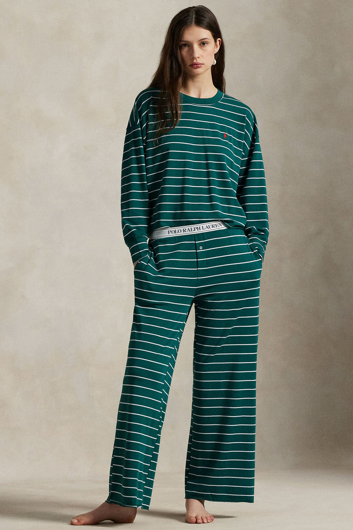 Club Terry Crew & Wide Leg Pant Set
