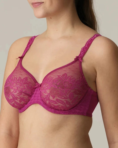 Madison Non-Padded Full Cup Seamless Bra: Fuchsia