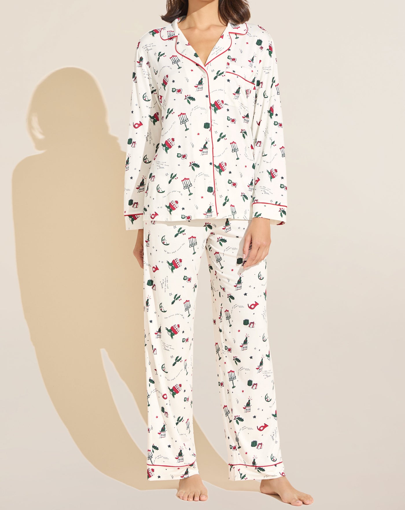 Gisele Printed Pajama: Limited Holiday Edition