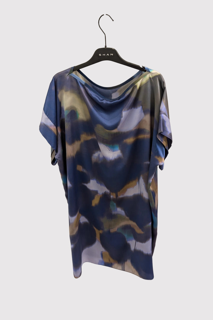 Iris Opaque Silk Coverup: Size L