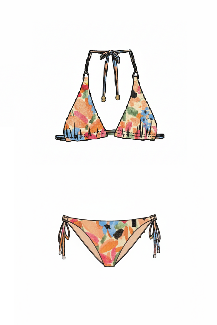 Dahlia Triangle Bikini Set