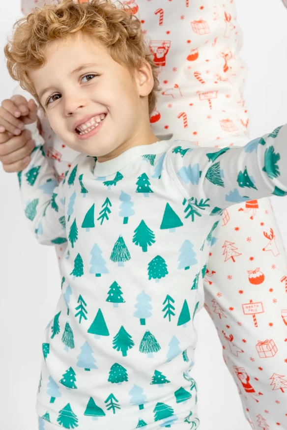 Winter Trees Kids Pajamas