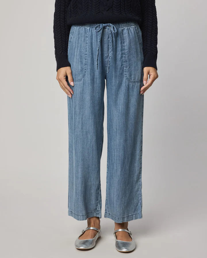 Angie Indigo Crop Wide Leg Pant