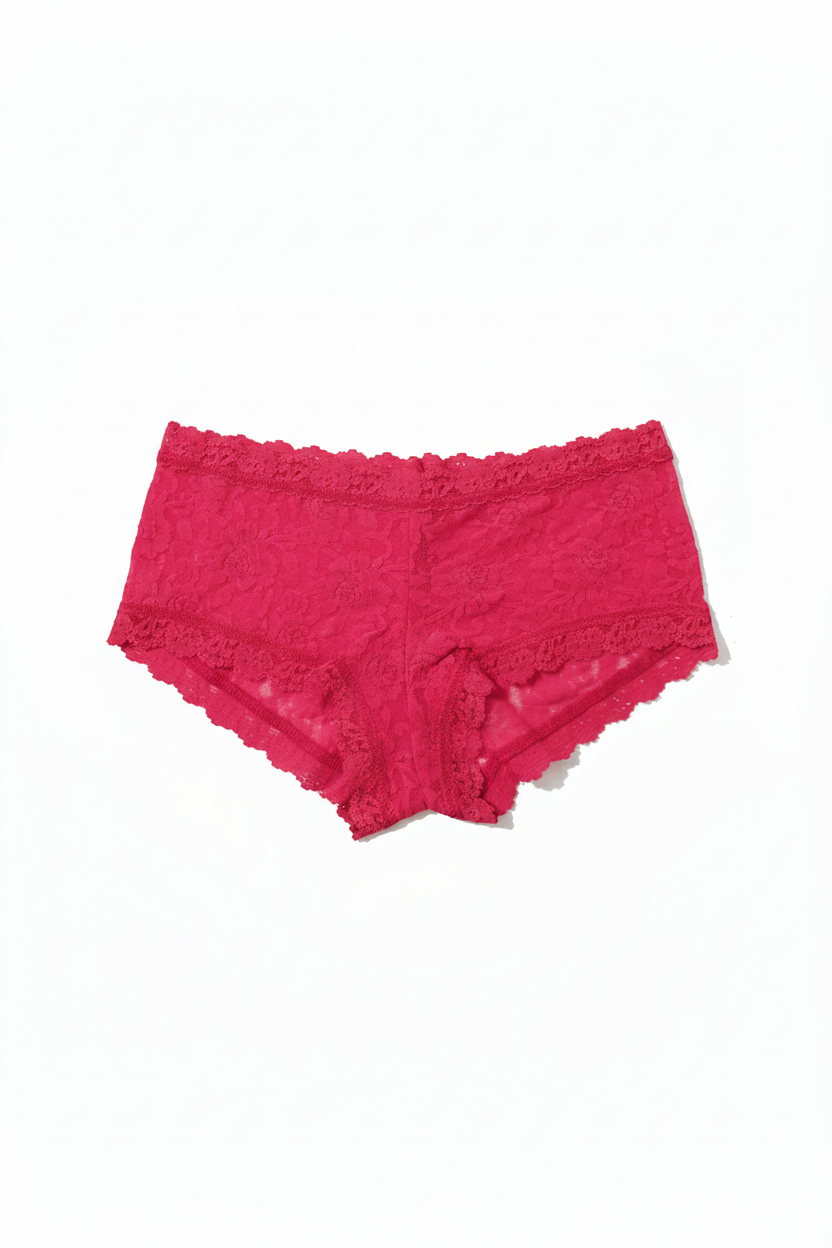 Strawberry Lace Boyshort - Marmalade Base