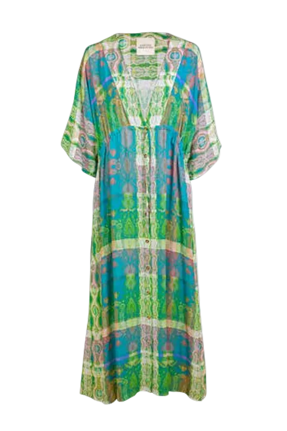 Jacquard Blue Tapestry Dress