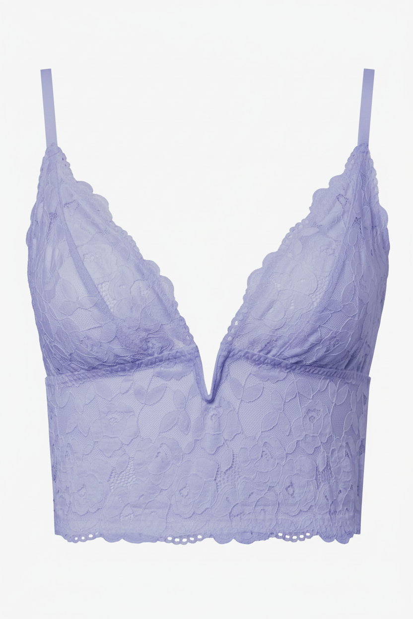 Violet Blue Lace Bralette