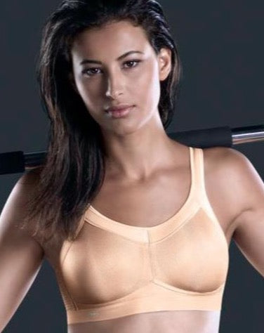 JUST-DRY Natural Tan High Impact Hit Compression Sports Bra for Women –  Laasa Sports