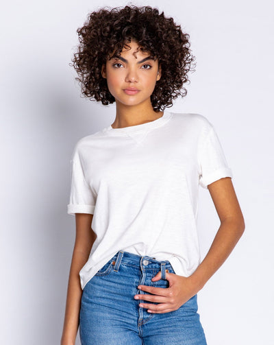 Back To Basics Ivory Tee, Size L - Beestung Lingerie