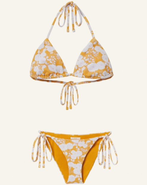 Retro Floral Nessie Sadie Bikini Set